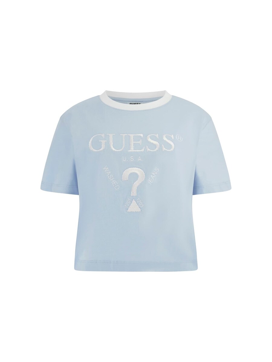 

Рубашка GUESS Boxy, небесно-синий