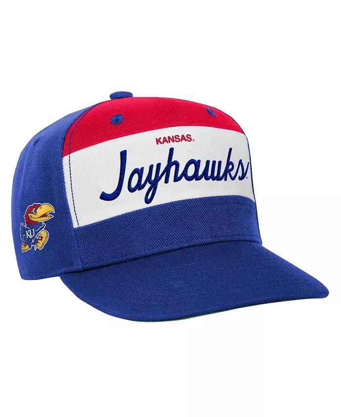 

Молодежная белая бейсболка с надписью «Royal Kansas Jayhawks Retro Sport» для мальчиков и девочек Mitchell & Ness