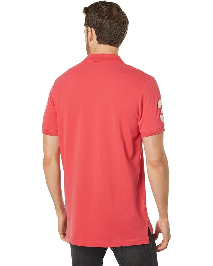 

Поло U.S. POLO ASSN. Solid Pique Polo, цвет Winterberry
