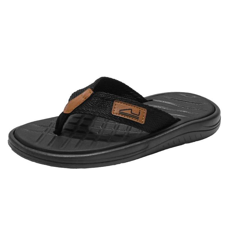 

Износостойкие, нескользящие, быстросохнущие шлепанцы мужские BOLE, Black