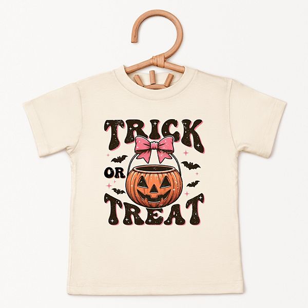 

Футболка с коротким рукавом Coquette trick or treat bats для малышей The Juniper Shop, Cream