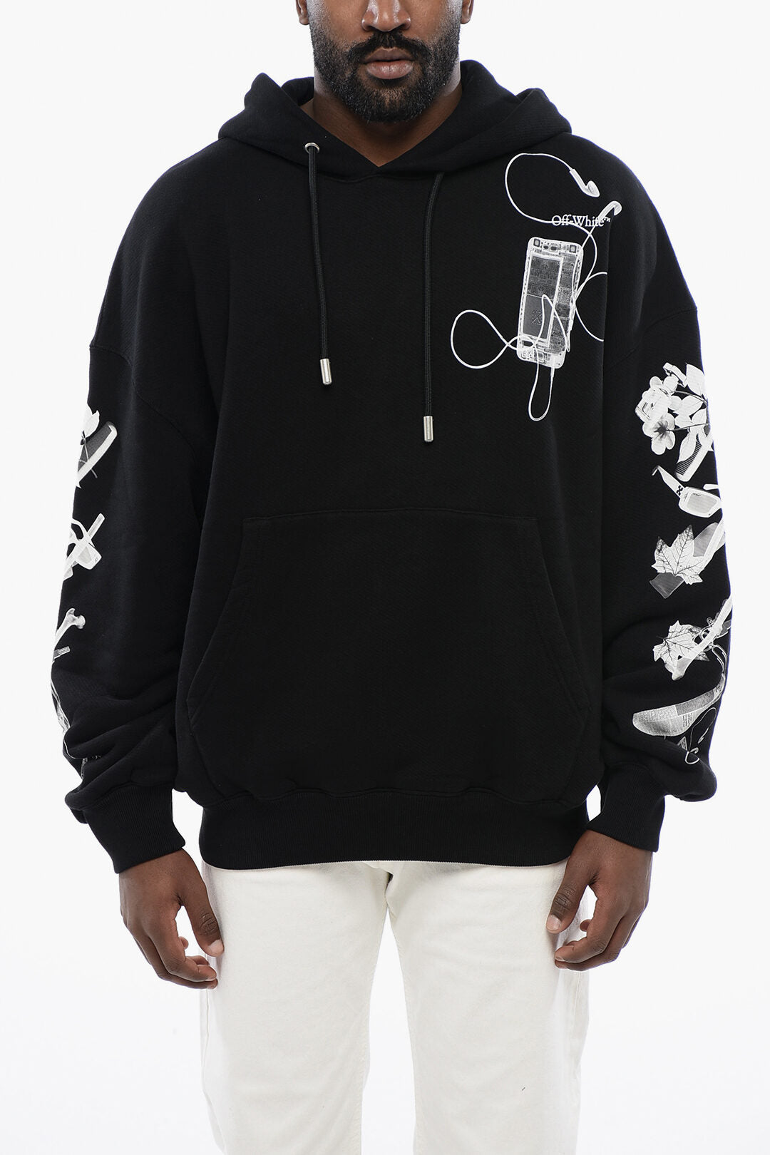 

Толстовка с капюшоном Off-White с накладным карманом