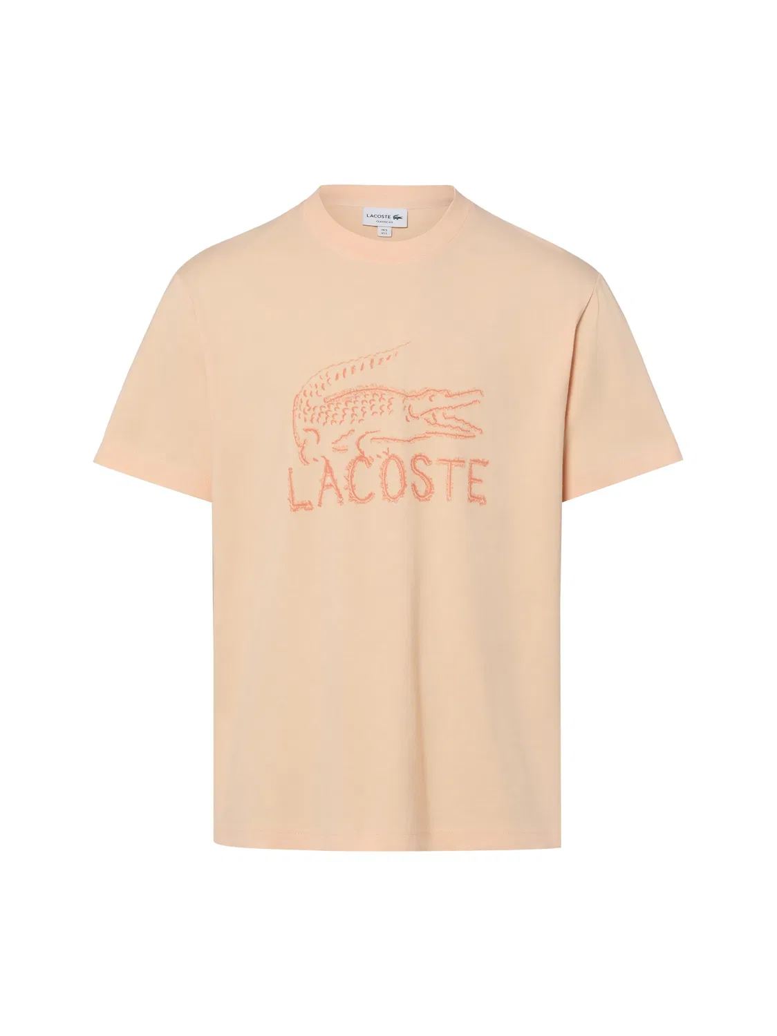 Футболка с принтом Lacoste, абрикосовый