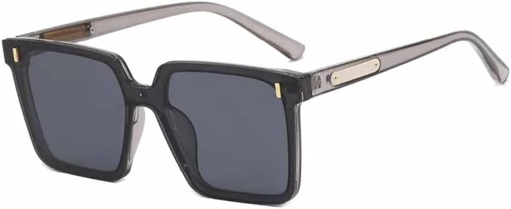 

Солнцезащитные очки с защитой от УФ-излучения UV400 | Увеличенная оправа с заклепками | Линзы конфетных цветов для занятий спортом на открытом воздухе и вождения DSVIGF, Gray Gray