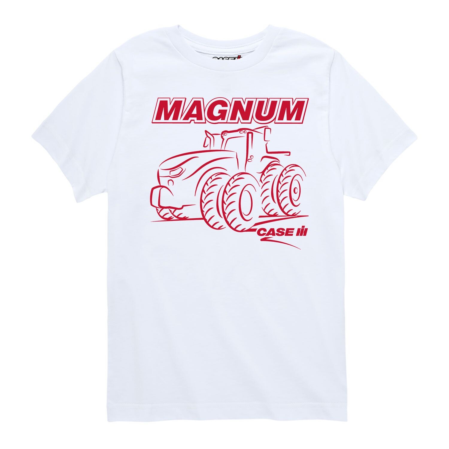 

Футболка Case IH Magnum Tractor с графическим рисунком для мальчиков 8–20 лет Licensed Character, белый
