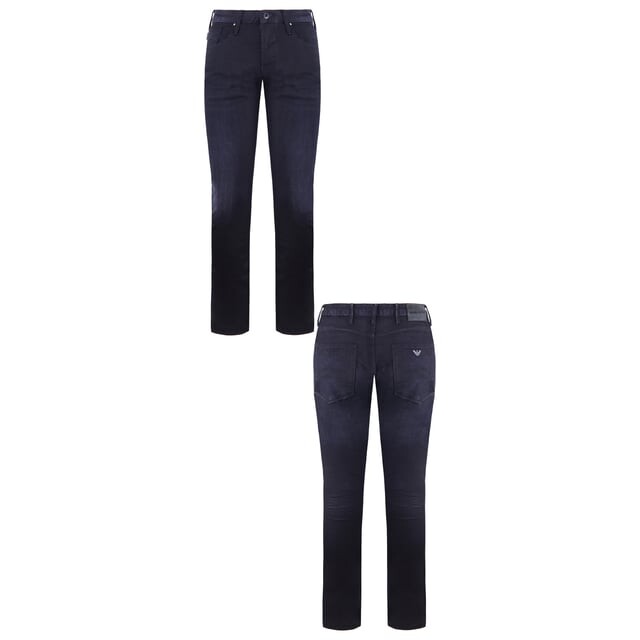 Женские джинсы узкого кроя J06 Emporio Armani, черный — фото 3