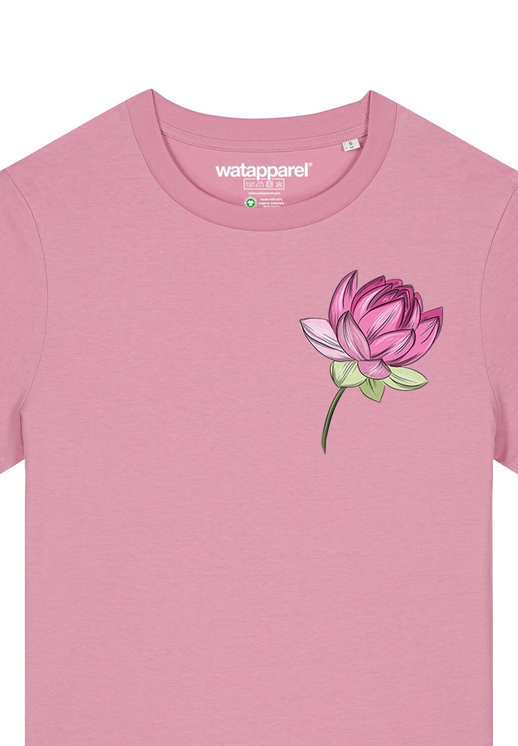 

Футболка с принтом BLUME watapparel, светло-розовый