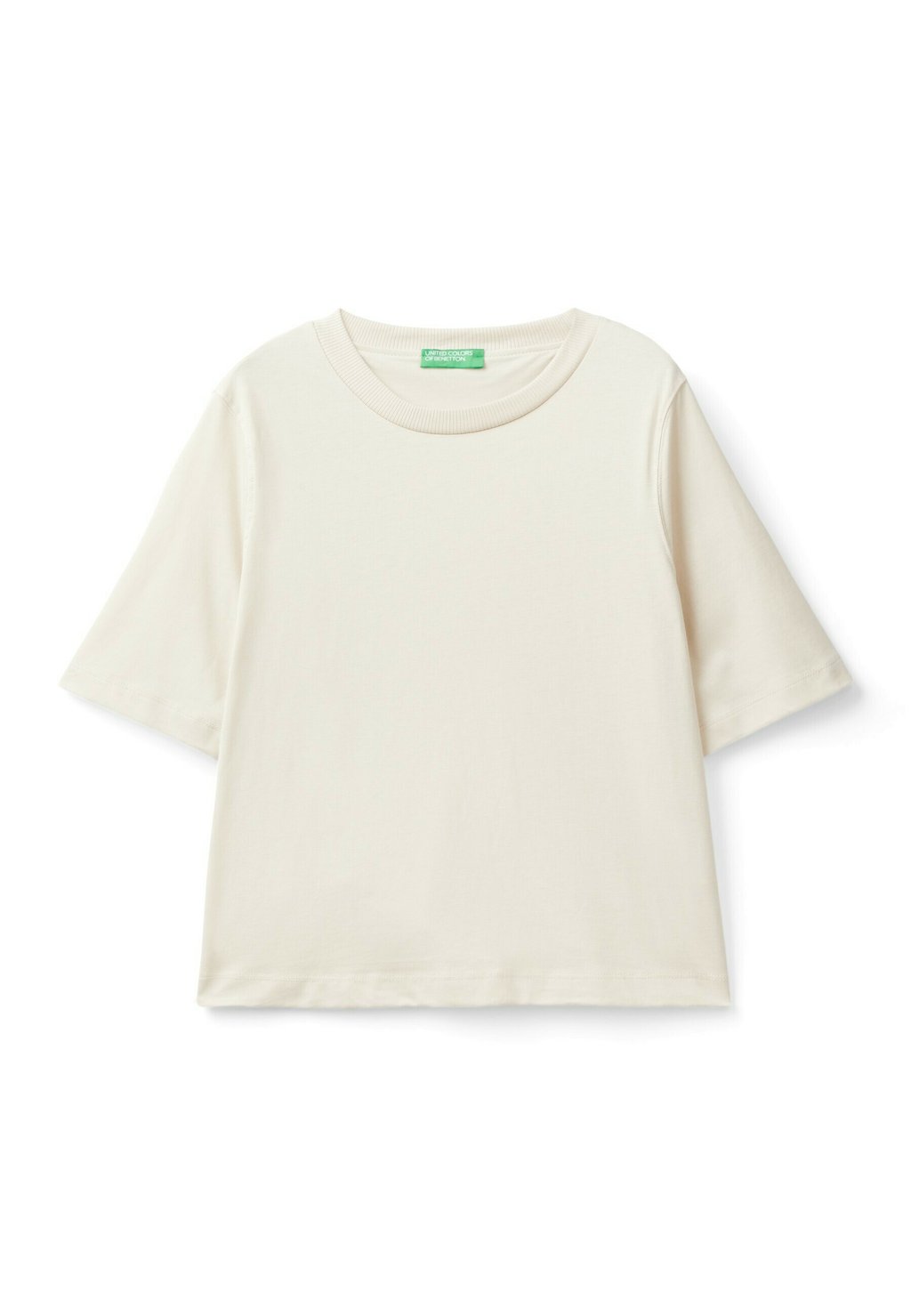 

Базовая футболка BOXY FIT United Colors of Benetton, бежевый