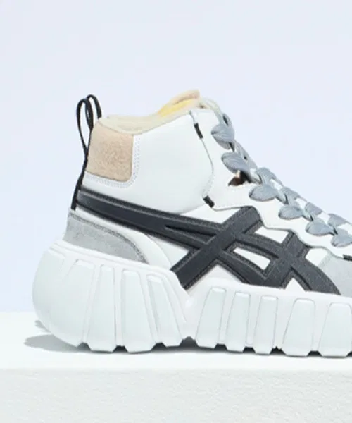 Унисекс высокие кроссовки из натуральной кожи Onitsuka Tiger DENTIGRE LL белые — фото 2
