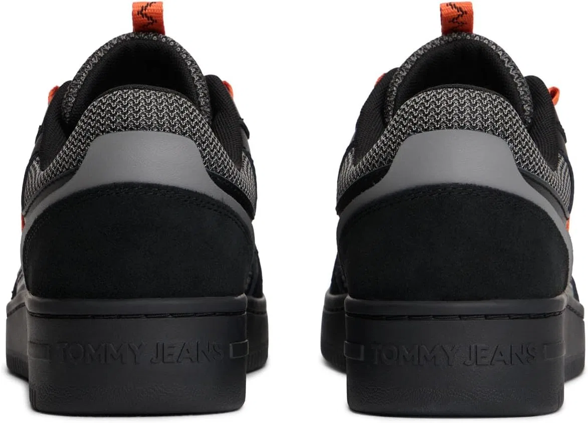 Мужские низкие кроссовки Tommy Jeans TJM Retro Basket Em0em01657, Black Ibiza Sunset — фото 2