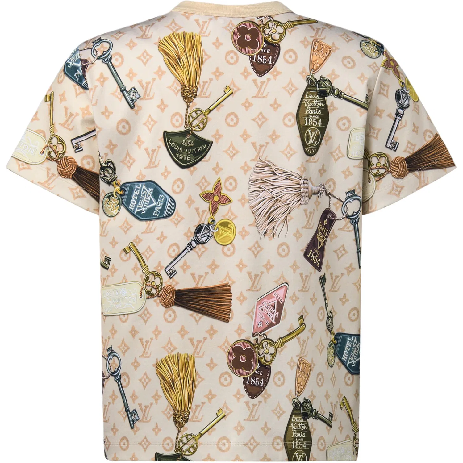 Футболка с монограммой Louis Vuitton Regular Sleeve мультиколор — фото 3