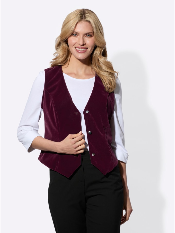 

Жилет Sieh an!, бордовый