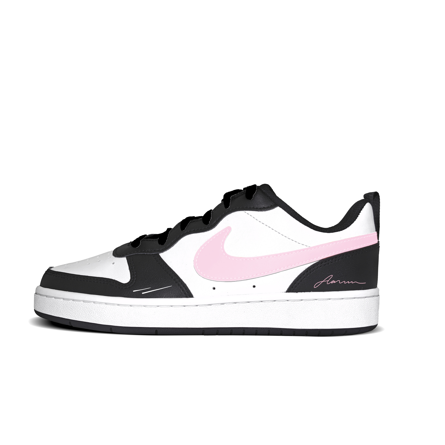 

Nike Court Borough Pink Shooting Star Trail устойчивые к истиранию низкие кроссовки для скейтбординга Pink Kids'
