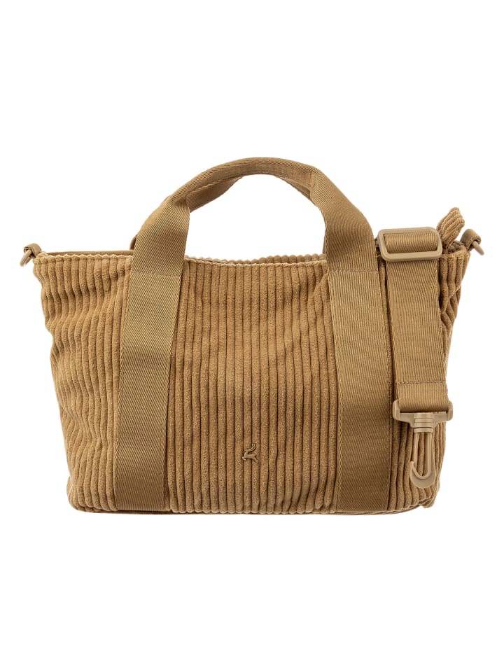 

Prato SC05 - вневременная сумка из вельвета с широким рубчиком цвета хаки