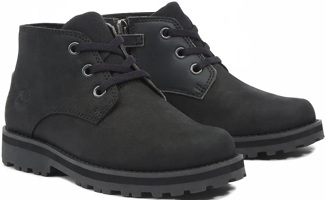 

Ботинки Timberland на шнуровке "Courma Kid Zip Chukka", черный