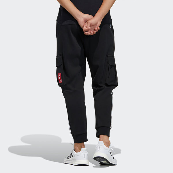Спортивные штаны adidas Cny Pnt Dk New Year's Edition Cargo Pocket Bundle Feet Sports Pants Black, черный — фото 4