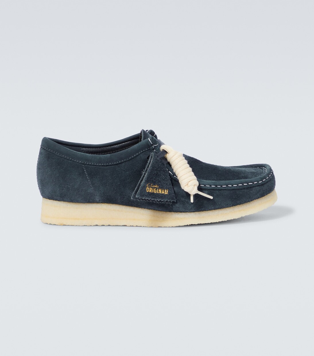 

Замшевые мокасины wallabee Clarks Originals, синий