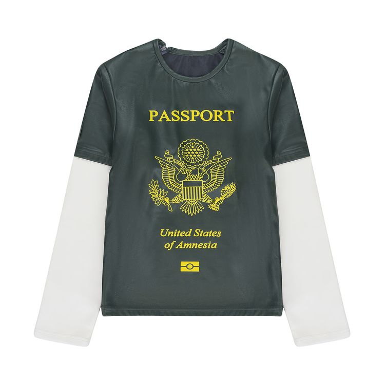 

Футболка Mowalola Passport T-Shirt 'Green', зеленый