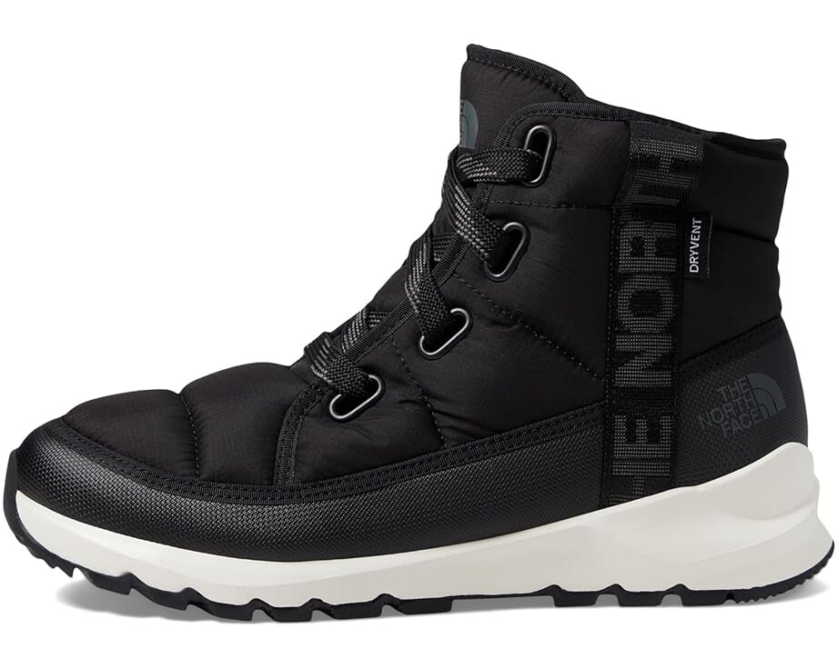 Женские ботинки The North Face ThermoBall Luxe WP стеганые на шнуровке, черный — фото 4