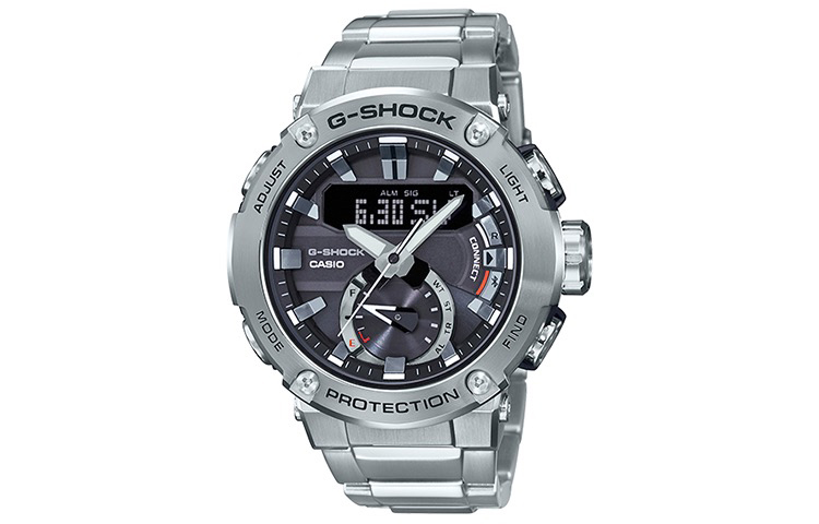 

Мужские часы CASIO G-STEEL серебристые