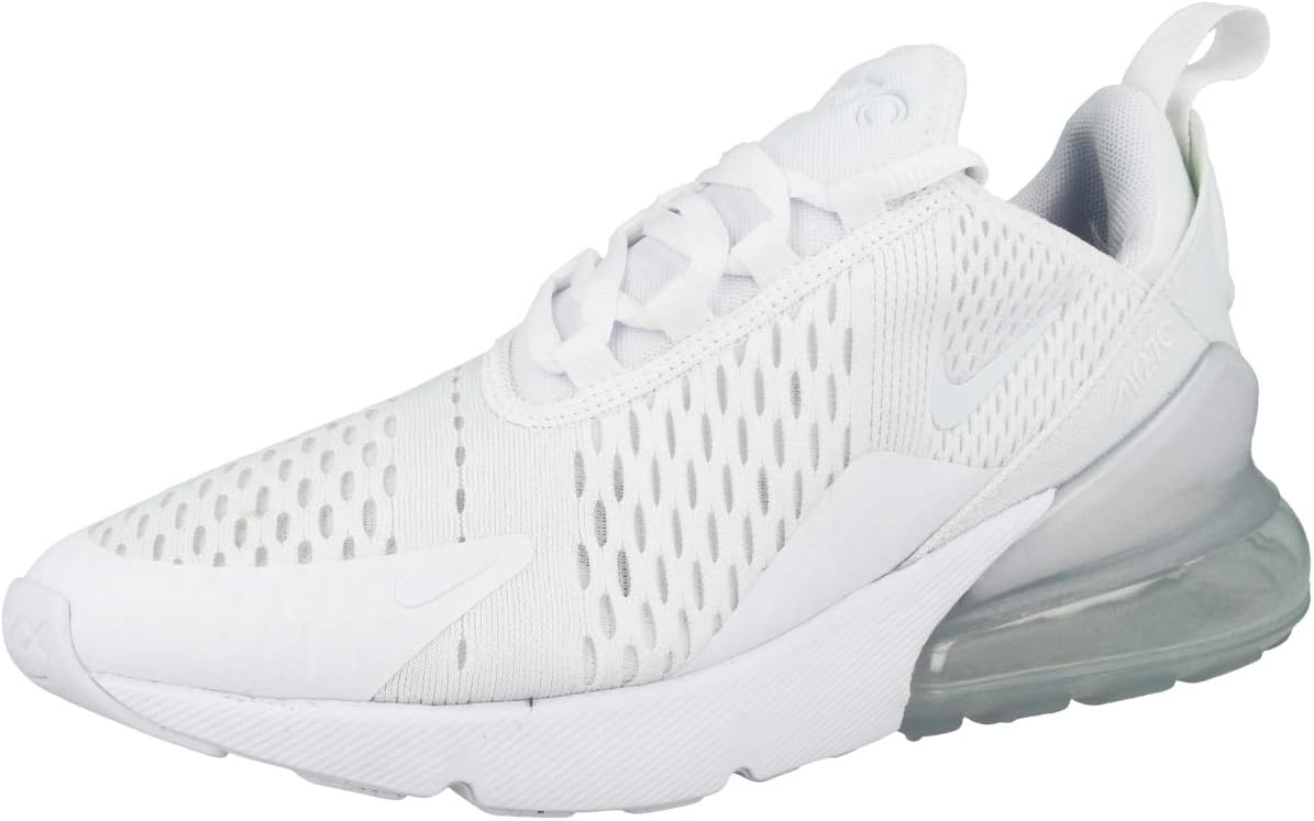 Детские кроссовки Nike Air Max 270, White White White Mtlc Silver 103 — фото 4
