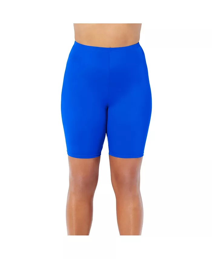 

Женские хлорстойкие длинные велосипедные шорты для плавания Swimsuits for All, синий