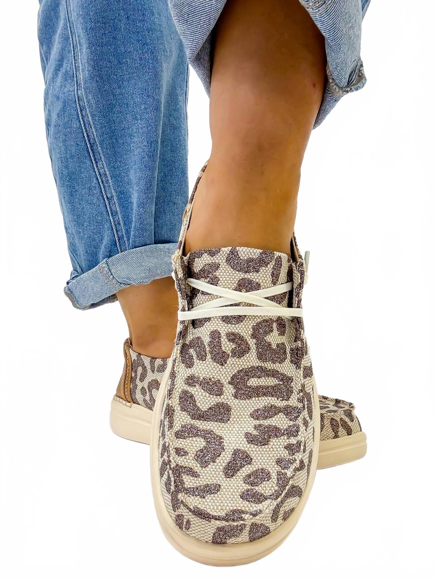 Женские блестящие туфли в леопардовом принте Corkys Footwear — фото 3