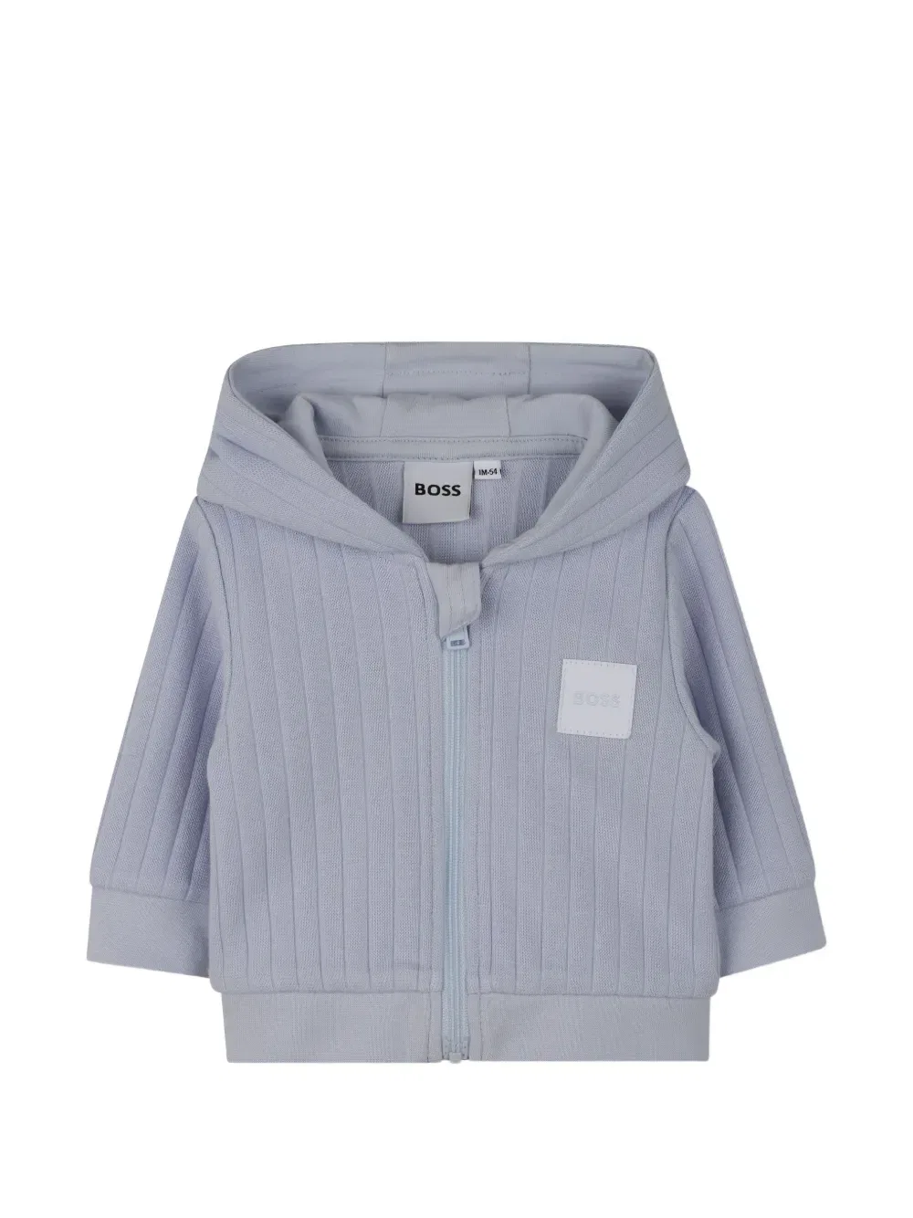 Комплект с капюшоном и ребристой отделкой Boss Kidswear, синий — фото 3