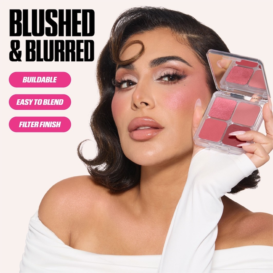 Палитра для макияжа лица Huda Beauty Filter Blurring Blushlighter, toasty peach, 7.5 г — фото 4
