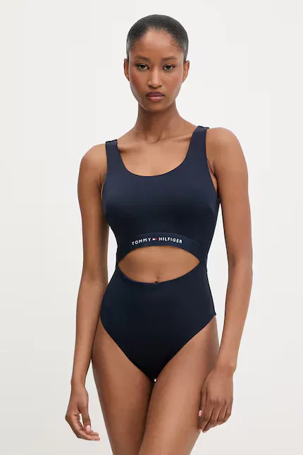 Купальник слитный синий, Tommy Hilfiger