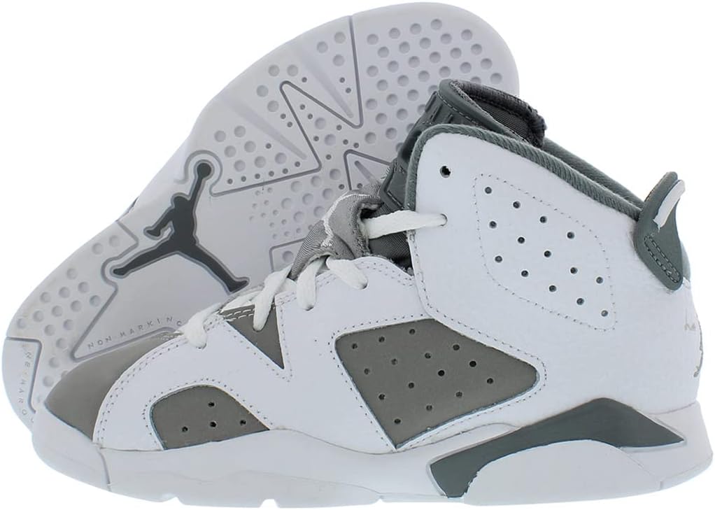 

Кроссовки Nike Jordan 6 Retro для мальчиков, белый/серый