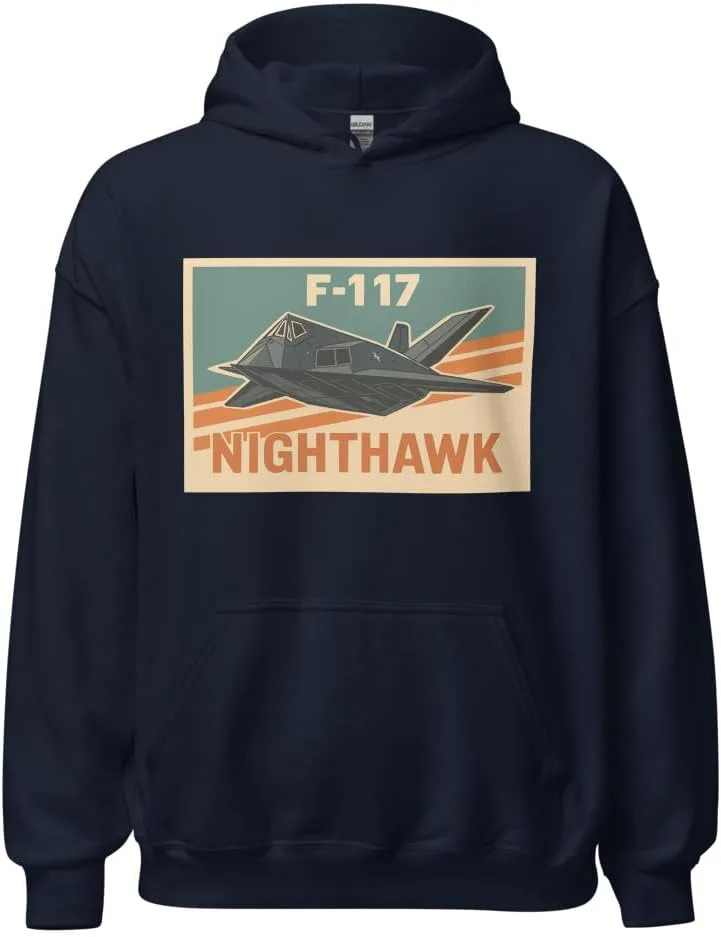 Толстовка F-117 Nighthawk — ретро-худи с истребителем-невидимкой