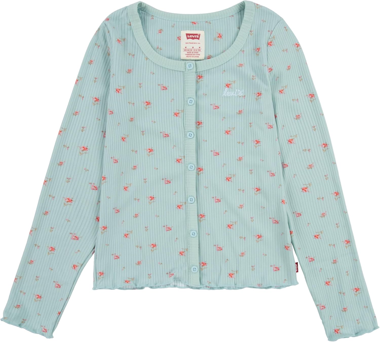 

Футболка Levi's для девочек с длинным рукавом и рубчатой вязкой, Starlight Blue, Синий, Футболка Levi's для девочек с длинным рукавом и рубчатой вязкой, Starlight Blue