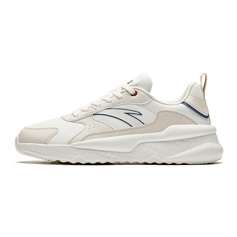 

Anta Life Collection Устойчивые к скольжению Износостойкие Амортизирующие Низкие Повседневные Кроссовки Мужские Цвет: Экрю, Бежево-белый/Грязно-серый