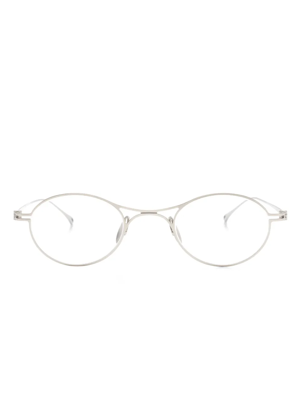 

Очки в овальной оправе GIORGIO ARMANI, серебяный