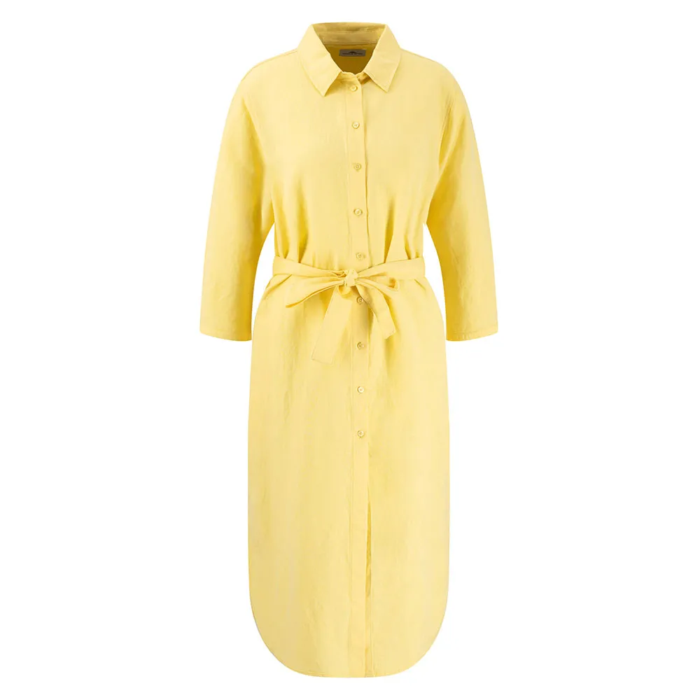 

Платье Fynch Hatton 3/4 Sleeve Linen Mix 3/4 sleeve, желтый