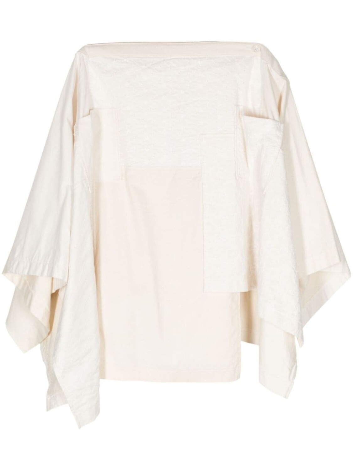 

Юбка с драпировкой и вставками Comme des Garçons TAO, белый