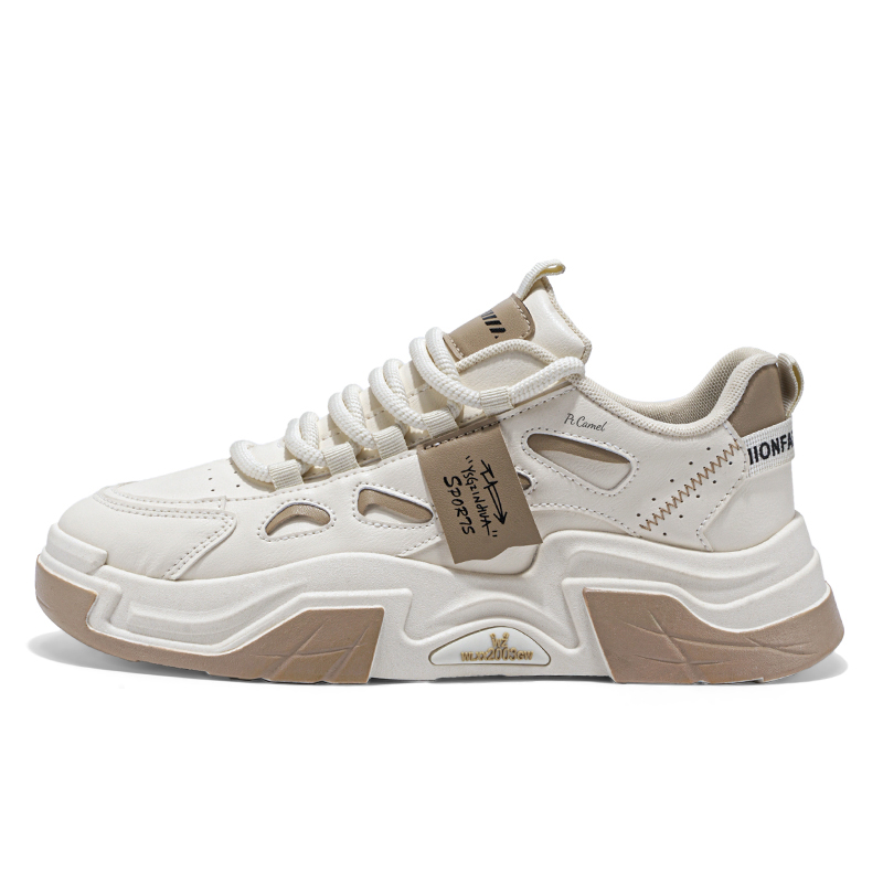 

PROTECTCAMEL Стойкие к истиранию легкие низкие массивные кроссовки с эффектом увеличения роста мужские бежевые, цвет Beige