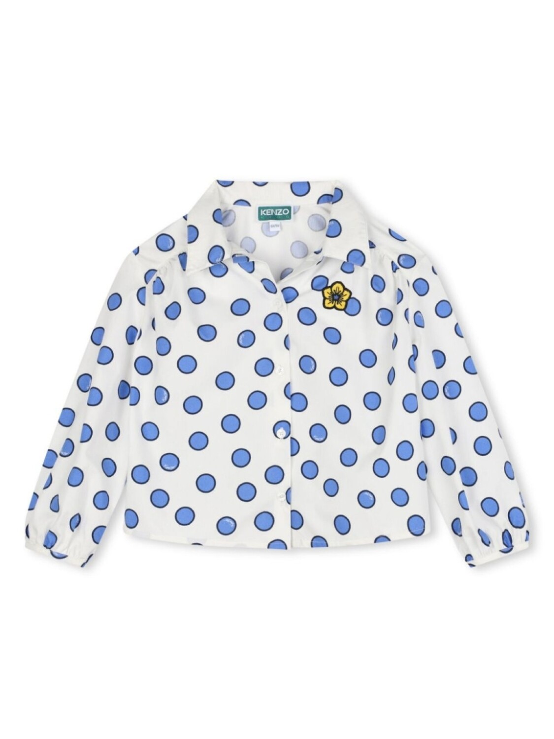 

Kenzo Kids блузка в горох, белый