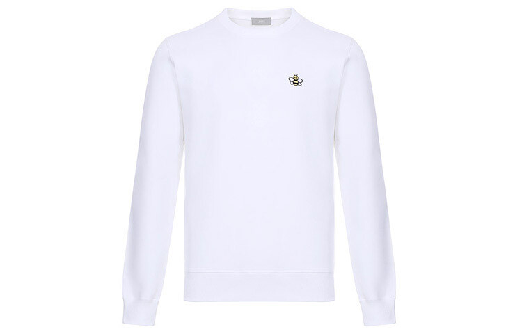 Kaws Quarterly New Products Толстовка унисекс белая Dior, белый