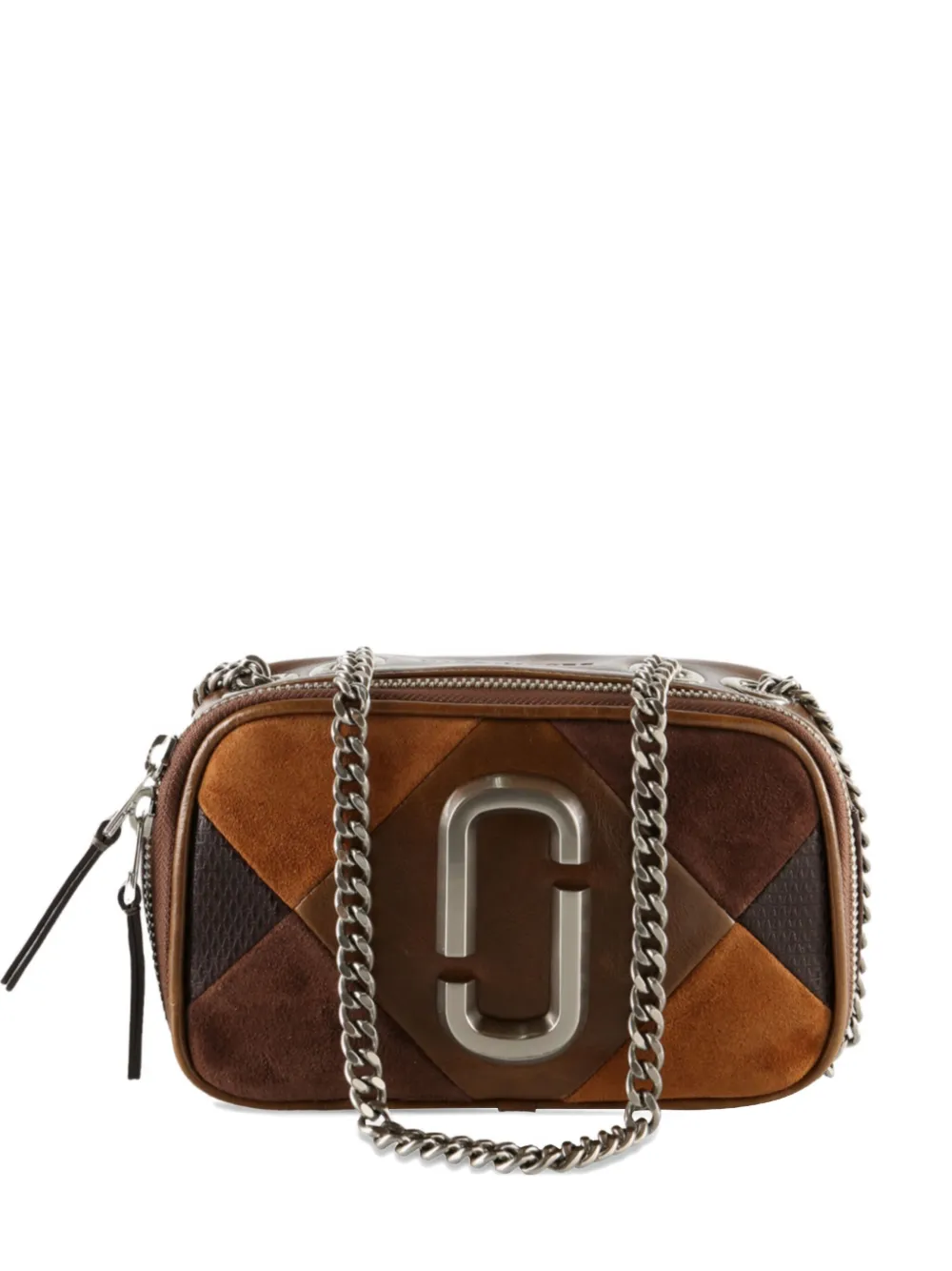 

Мини-сумка на плечо The Snapshot в стиле пэчворк MARC JACOBS, коричневый