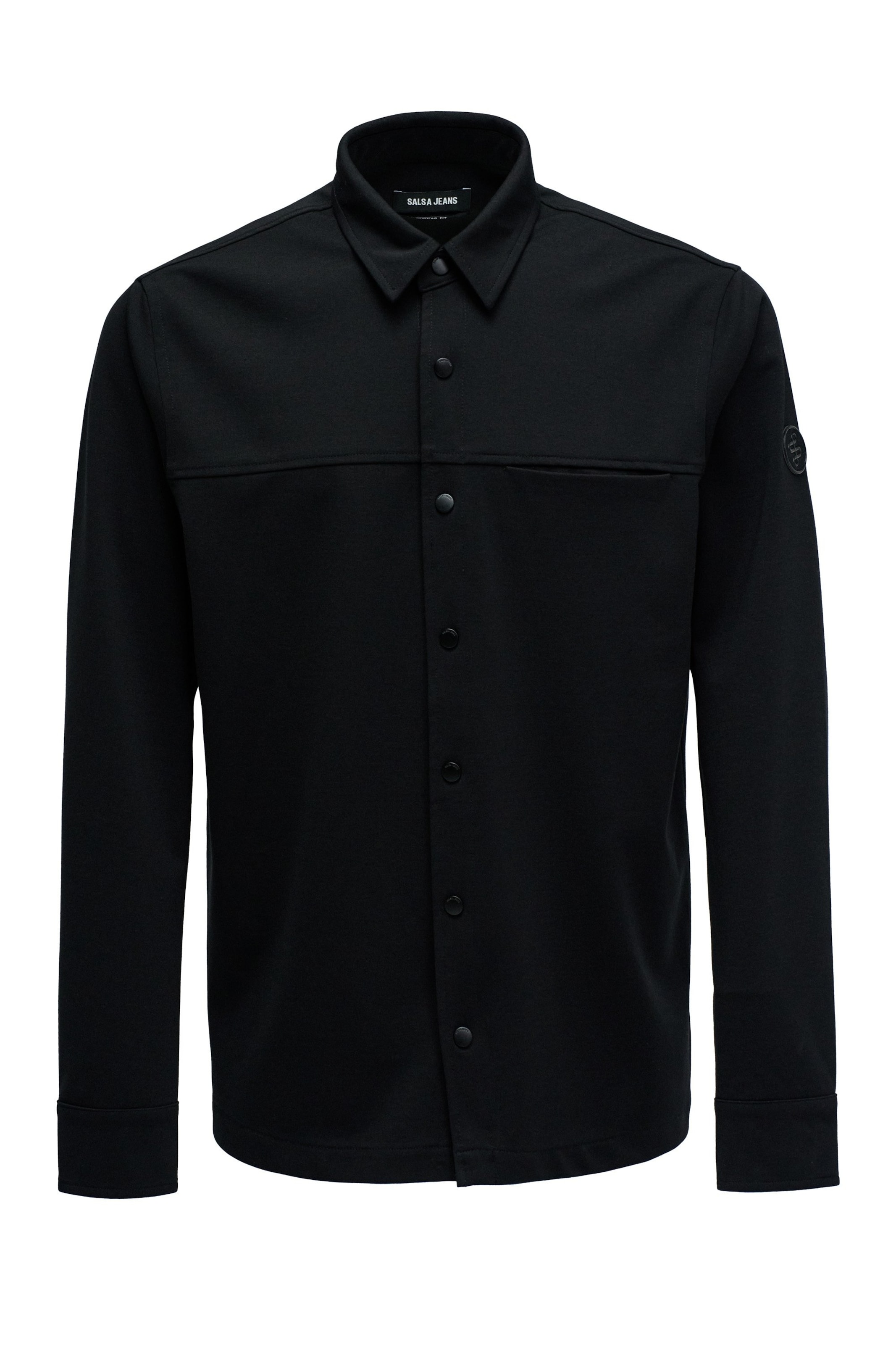 

Salsa Jeans Рубашка на пуговицах Regular fit в черном цвете