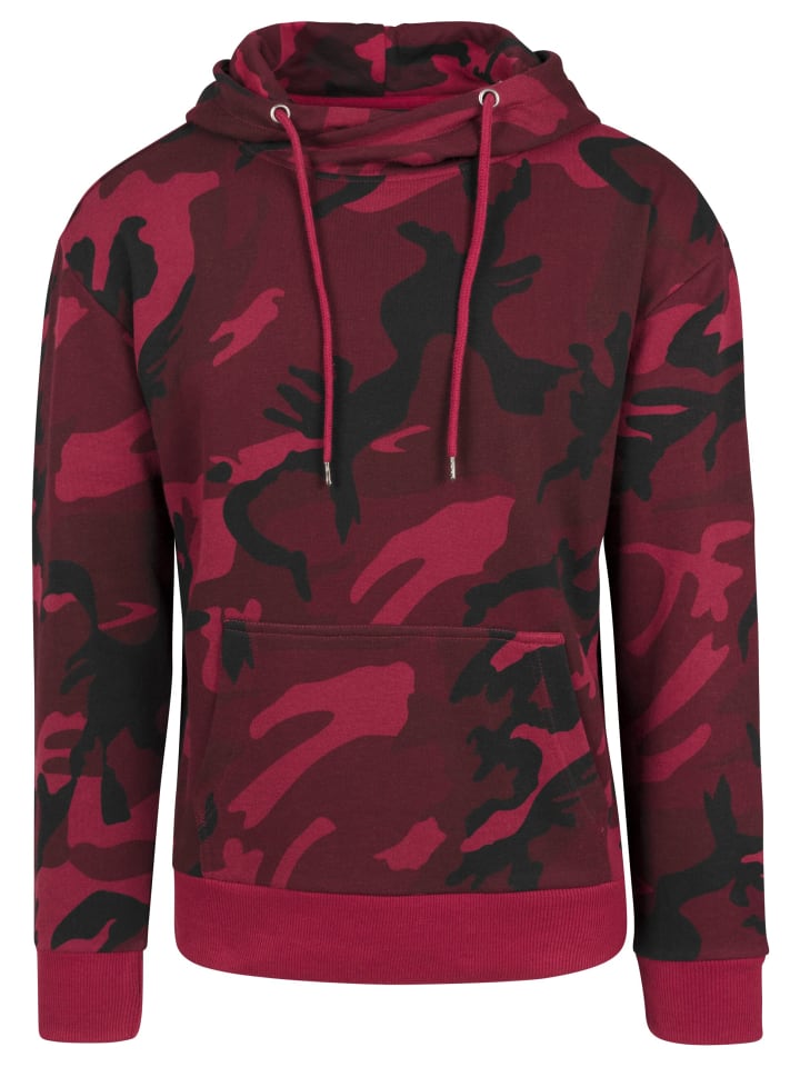 

Толстовка Urban Classics, цвет burgundy camo