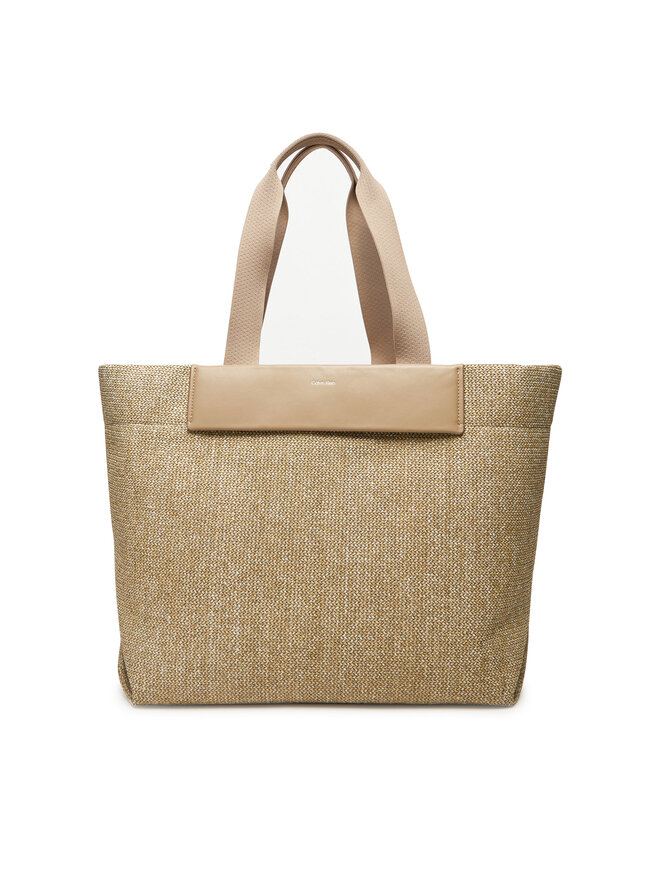 

Сумка Ck Raffia Large Shopper K60K613025 Calvin Klein, бежевый
