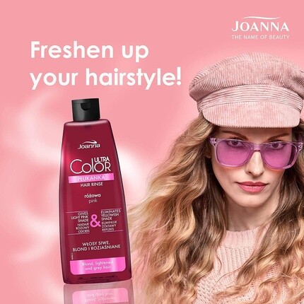 Ultra Color Розовый ополаскиватель для светлых и светлых волос 150мл, Joanna — фото 2