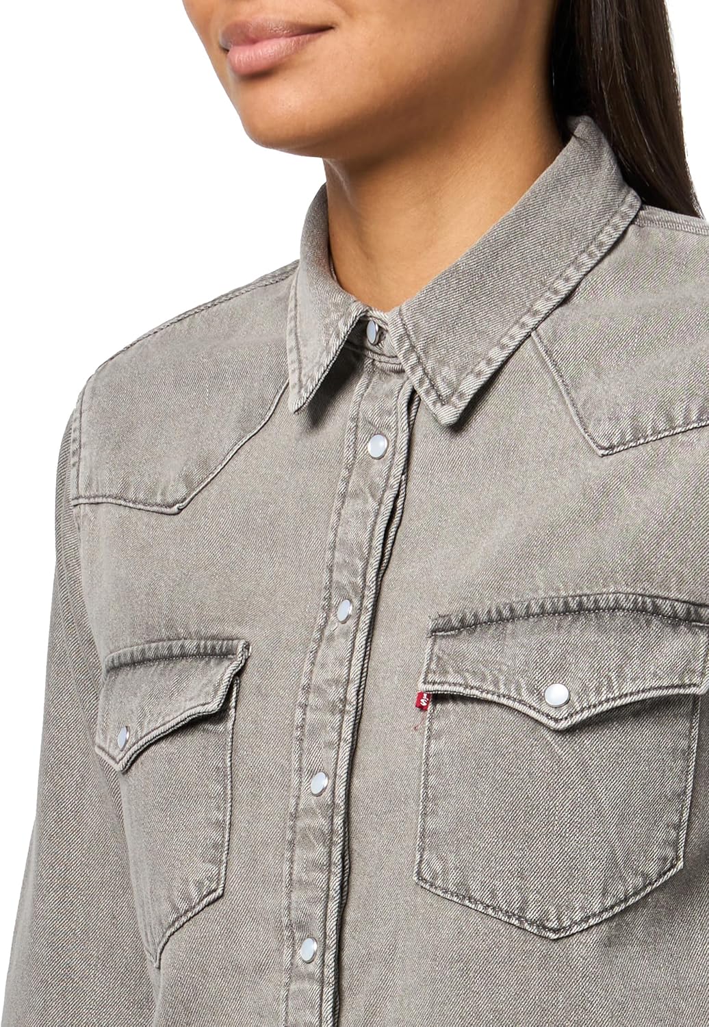 Женская рубашка Levi's Ultimate Western (также доступна в Plus), (новая) Laser Craft 2, (New) Last Laugh — фото 3