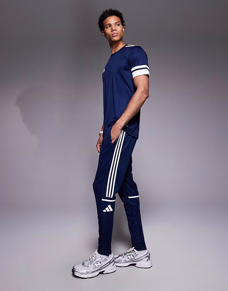 Спортивные брюки adidas Football Squadra 25 темно-синего цвета Adidas Performance — фото 3
