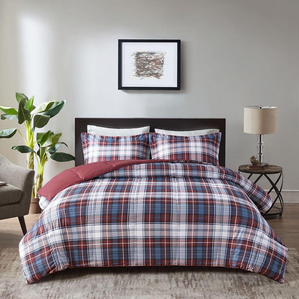 

Madison Park Essentials Двусторонний комплект одеял Parkston с альтернативным пухом, красный