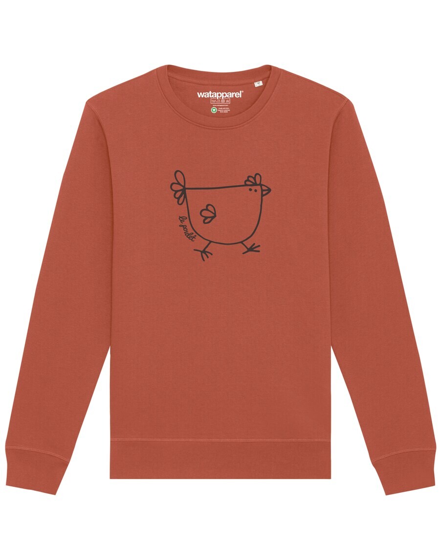 

Свитер Watapparel Sweatshirt Le poulet - das Huhn, светло-коричневый