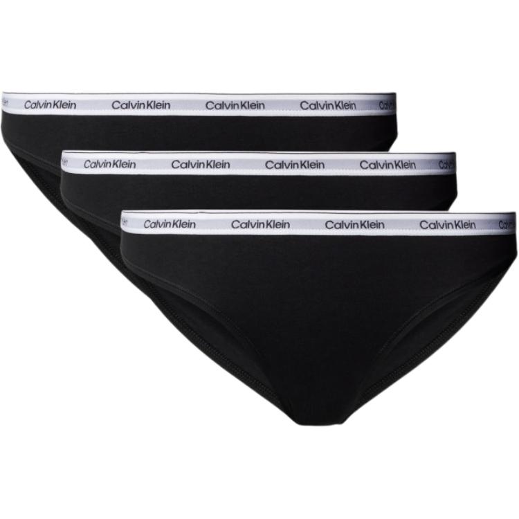 

CALVIN KLEIN Бикини 3 шт Трусы Европейская версия Женские 3 штуки Черный